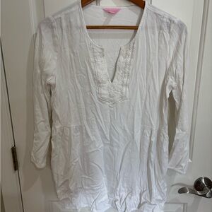 Lilly Pulitzer White Tunic Top